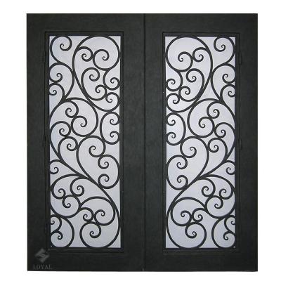 China Custom Competitive Price Cheap High Security Front Entrance Double Door for sale