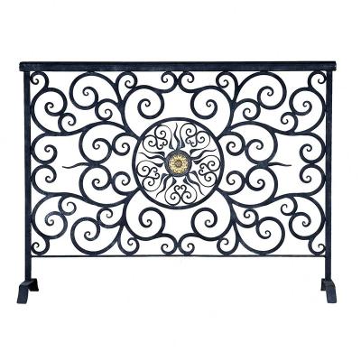 China French Safety Wrought Iron Balcony Railing High Technology Good Prices for sale