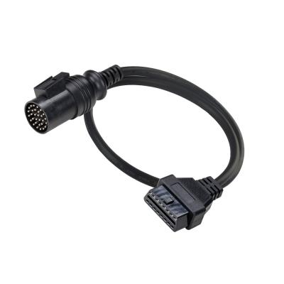 China All OBD Automotive 16 Pin Female Connector To 30 Pin Male Connector OBD Adapter Extension Cable For Truck for sale