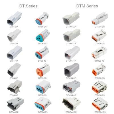 China DT Automotive Series OEM Orange Connector 6 Pin Female Agriculture Electrical Connector for sale