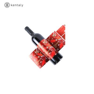 China Wine& beer label factory red wine pp PET Film Customized Commercial Waterproof Labels for sale