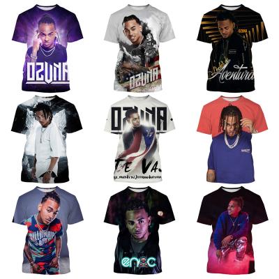 China QUICK DRY Reggae Singer Ozuna 3D Digital Printing Shirt For Men And Kid's Fashion Unisex Custom All Over Print OEM & ODM Tops for sale