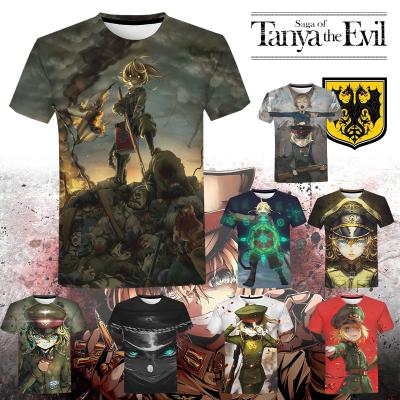 China 2021 QUICK DRY Anime Newest Evil Youjo Senki Tanya Saga 3D Printed Shirts For Men 3D Printing Mens Harajuku Casual Pullover Shirts for sale