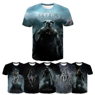 China The Elder Scrolls V SKYRIM QUICK DRY 3D Printed Shirt For Men Fashion O-Neck 3D Printing Mens Shirt Hip Hop Streetwear Tees Top Male for sale