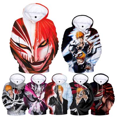 China Anti-pilling Popular Japanese Anime 3D Printed Hoodies For Men Whitewash 3D Printing Men's Funny Fashion Casual Oversized Pullover Hoodies for sale