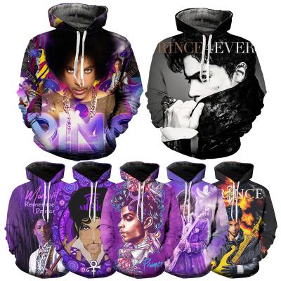 China Anti-pilling Prince Rogers Nelson 3D printed Hoodies for men deflate Bruce Singer 3D printing Hoodies men's casual oversized pullover XXS-4XL for sale