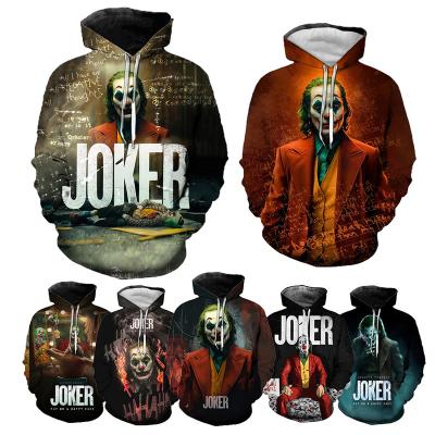 China Anti-pilling hot joker 3D Printed Hoodies For Men's Horror Movie 3D Printing Casual Fashion Harajuku Funny Oversized Pullover Hoodies for sale