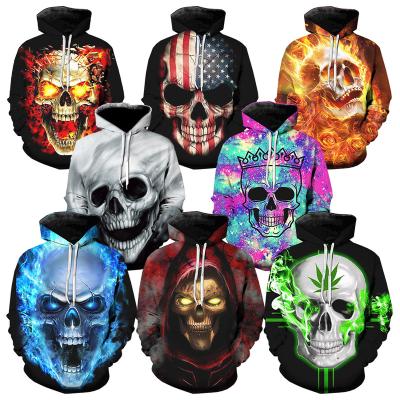 China Anti-pilling 2022 Fresh Hot Loot 3D Printed Hoodies For Men's Halloween Horror 3D Printing Men's Casual Fashion Oversized Pullover Hoodies for sale