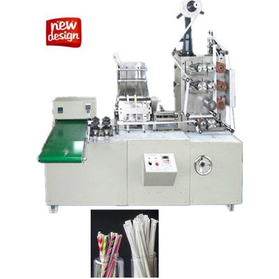 China High Speed ​​Individual Beverage Paper Drinking Straw Packing Machine With Printing for sale