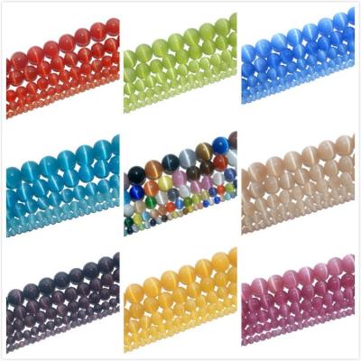 China DIY Jewelry Making 4/6/8/10/12mm Multi Color Natural Loose Stone Beads Opal Gemstone Beaded Holders For Jewelry Making for sale