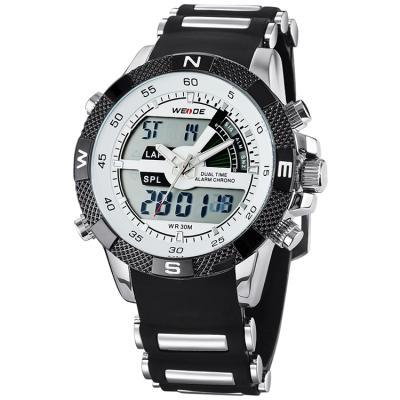 China WEIDE WH1104-9C Waterproof Alarm Silicone Band Sport Watch 3atm Male Watches Top Selling Sports Men's Watches. for sale