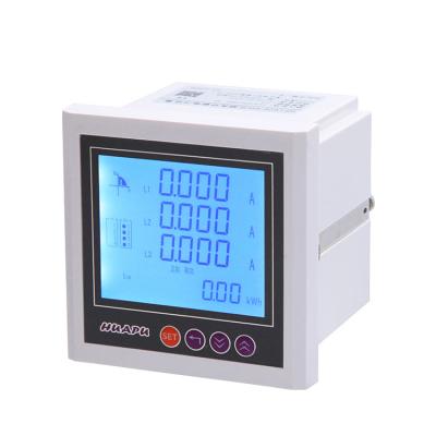 China For Measuring Various Kinds of Electrical Parameters 120*120mm LCD Panel Meter 120*120mm RS485 Three Phase Digital Electric Meter With Four Quarter Circle Electric Power for sale