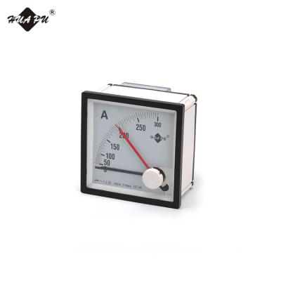 China iron simple structure current meter 96*96mm panel current meter max moving form indicator square type ammeter 96*96mm for sale