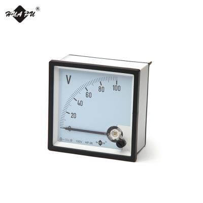 China 96*96mm Shape Analog Voltage Panel Coil Structure Panel Dc Voltmeter Movable Square Type 96*96mm Indicator Meter 96*96mm for sale