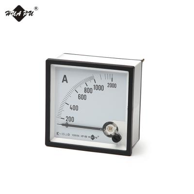 China 96*96mm Shape AC Analog Ammeter Square Type Iron Structure Moving Indicator 96*96mm for sale