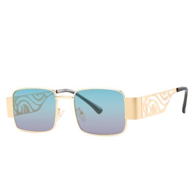 China 2022 New Sunglasses Metal Punk Unique Oversized Plastic Designer Shades Custom Men Women Retro Fashion Sun Glasses UV400 for sale