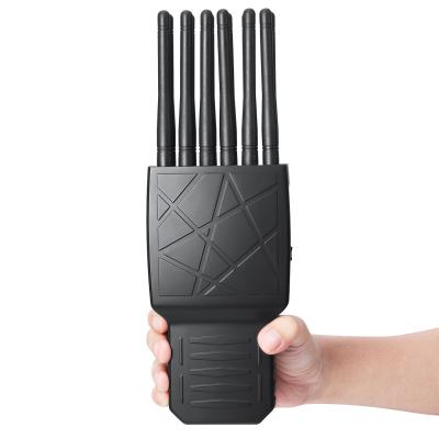 Chine Plastic 12 Antennas Multifunctional Mobile Phone Signal Jammer Blocking All 2G.3G.4G.5G Mobile Phone Signals and GPSL1 WIFI Lojack Signals à vendre