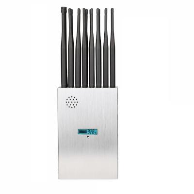 China 16 Antennans Portable Signal Jammer Blocking 2G, 3G, 4G, 5G Mobile Phone Signals , And GPSL1, GPSL2-L5, 2.4GWIFI, 5.2GWIFI, 5.8GWIFI, Lojack Signals for sale