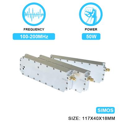 China 50W Customisable Ulf RF Power Amplifier Module 100-200MHz Module Drone Counter Anti-Drone Jamming with Simos for sale