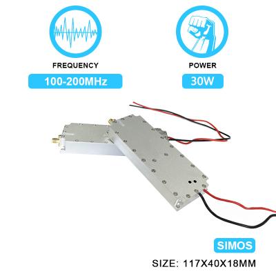 Chine 30W 100-200MHz Blocking Jamming Anti Drone RF Signal System Defence C-Uas Uav Anti-Drone PA Power Amplifier Module With SIMOS à vendre