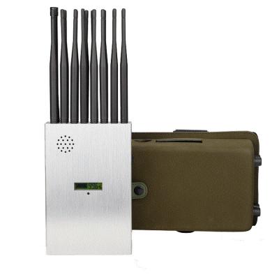 China 16 Bands Portable cell phone Signal jammer/ Blocker with LCD Display,  2g. 3G. 4G. 5g ,GPS, WIFI signals for sale