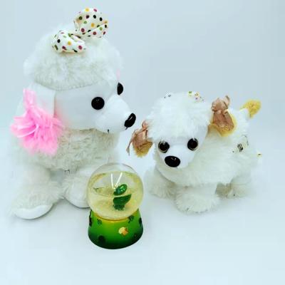 China Popular Hot Selling Cute Stuffed Doll Product Plush Toy Stocking Plug Soft Toy Skin Polyester Plush Prince Dog For Indian Market for sale