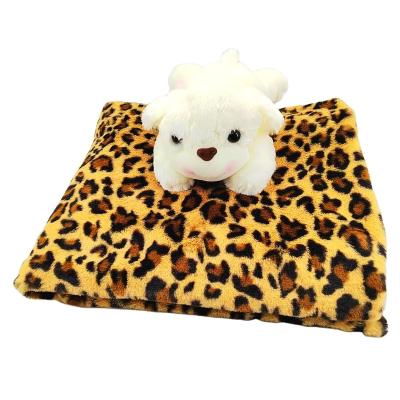 China From factory upholstery automatic wholesale fashion leopard animal skin printed skin bulk faux fox polyester artificial fur animal skin directly for sale