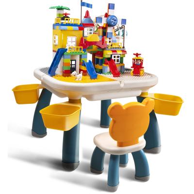 China Toy Anyuan Boy Construction Kids Educational Set Block Board and Chair Building Set for Children for sale