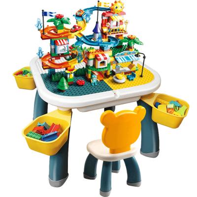 China Expand Creativity Anyuan High Quality Children Multi Purpose Children Building Blocks Table Desk Toy for sale