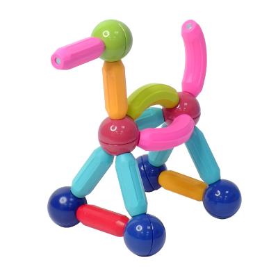 China Kids Building Block Toy Wholesale Kids Building Blocks Set Educational Magnet Ball Toys Magnetic Stick Toys Game for sale