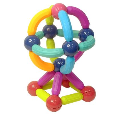 China Hot Selling Kids Educational Building Block Toy DIY Magnetic Building Magic Sticks And Balls Toys for sale