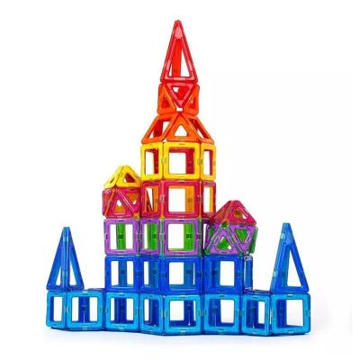 China DIY TOY Factory Manufacturer Castle Building Blocks Toy Construction Magnetic Tile Plastic Block for sale