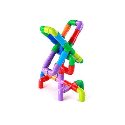 China Toy Kindergarten Toys Inserted Pipes Assembling Building Block Toy Pipe Puzzle New Type Stocked Customized for sale