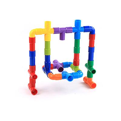 China Educational Construction Toy Pipe Building Blocks Plastic Building Blocks Toys for sale