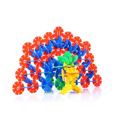 China Building Toy Hot Sale Large Snowflake Building Blocks Kids Toys Set Interactive Toys For Children for sale