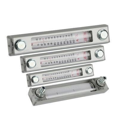 China Aluminum Alloy Oil Level Gauges YWZ-100T Hydraulic Level Gauge With Temperature Gauge for sale