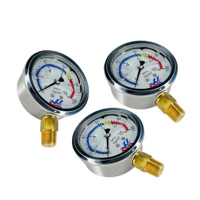 China Hydraulic Pressure Station Oil Pressure Gauge YN-60 Brass Pressure Gauge Hydraulic Pressure Gauge for sale