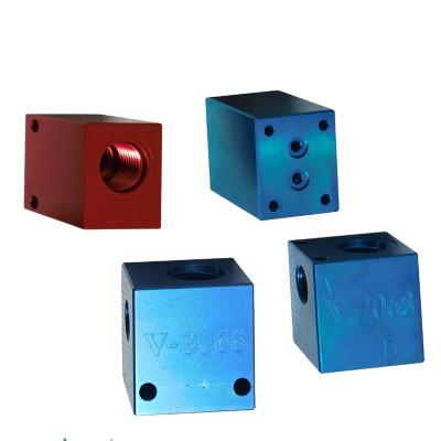 China Manifold Block Customized Oil Blocks Hydraulic Aluminum Steel Manifold Control Valve Block Valve Block for sale