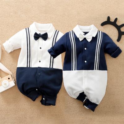 China Baby Long Sleeves 3 To 18 Months Cotton Jumpsuit Long Sleeves Infant Spring Autumn Baby Boys Romper Jumpsuits for sale