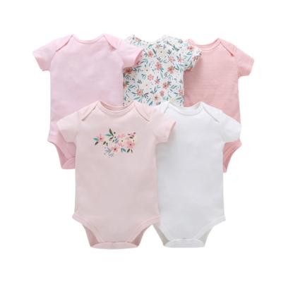 China Short Sleeves In Running Toddlers Clothes Cute 3M Cotton To 24M Soft Touching Baby Romper Wholesale for sale