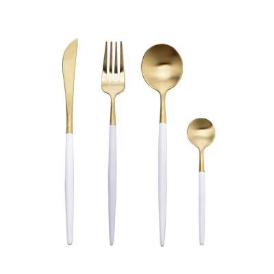 China Sustainable High Demand Products Gold Cutlery Set To Wedding Luxury Cutlery Set Stainless for sale