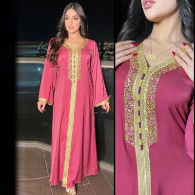 China Modest Dubai Statin Matchyou Allure Abaya Kaftan Islam Moroccan Kaftan Dresses Dubai jalabiya for sale