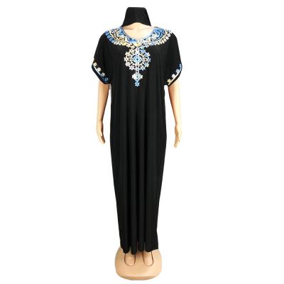 China Polyester Matchyou Embroidery Robe Long Dresses Woman Moroccan Kaftan Islamic Women Dress for sale