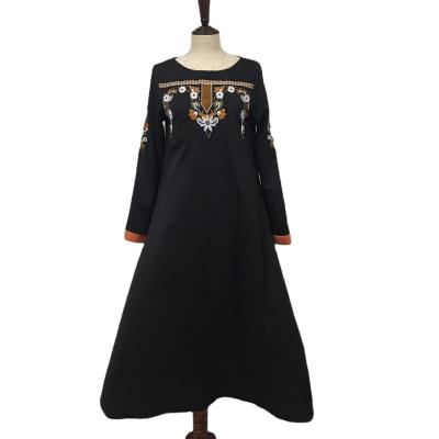 China Latest Popular Polyester Kaftan Muslim Middle Eastern Muslim Abaya Muslim Dress for sale