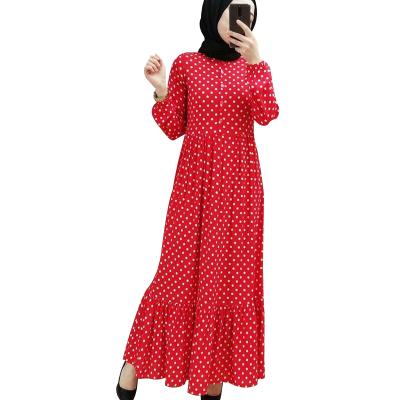 China Wholesal Egaun Middle East Female Full Length Islamic Dress Polyester Clothing Robe Muslims for sale