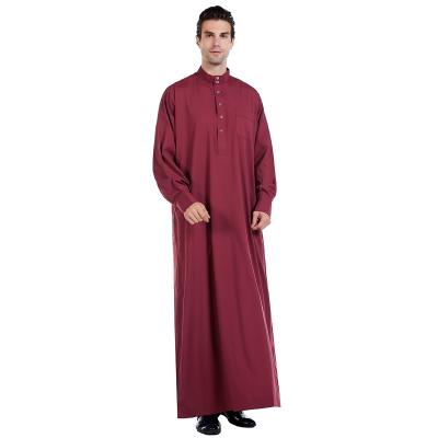 China Hot Selling Cotton Matchyou Products Cotton Matchyou Thobe Hot Islamic Saudi Style Chinese Arabic Long Dress Thobes for sale