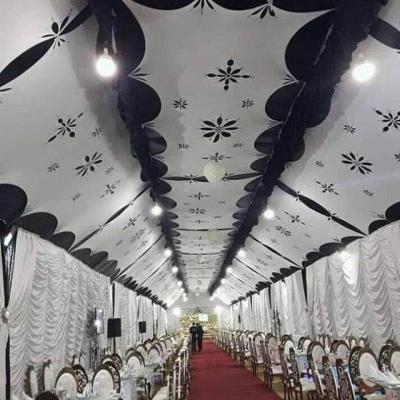 China Europe Spandex Laser Cut Fabric Ceiling Drape Wedding Decoration for sale