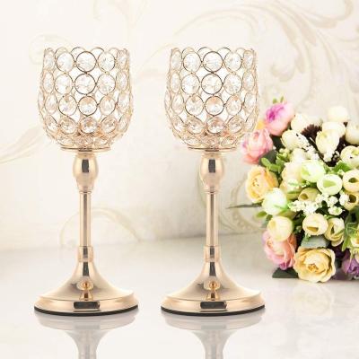 China Europe Crystal Candlestick Holder JR-CH-01 for wedding party home decoration for sale