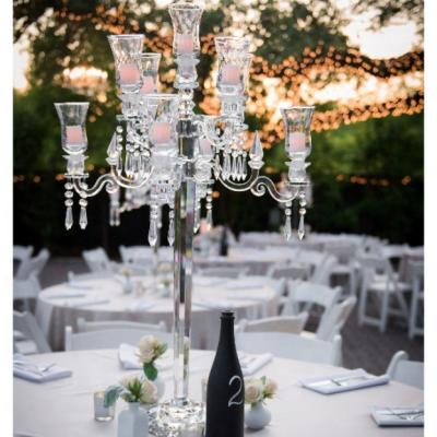 China Europe Wedding Crystal Candlestick With Candle Holder For Wedding Party Home Decoration for sale