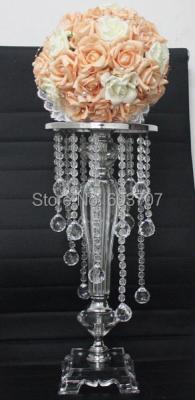 China Iron & 70cm Acrylic Beads Garland Wedding Centerpiece Table Centerpiece Wedding Decoration 10 Tall Cystal Pcs Lot for sale